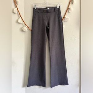 Betabrand gray pinstripe bootcut pants